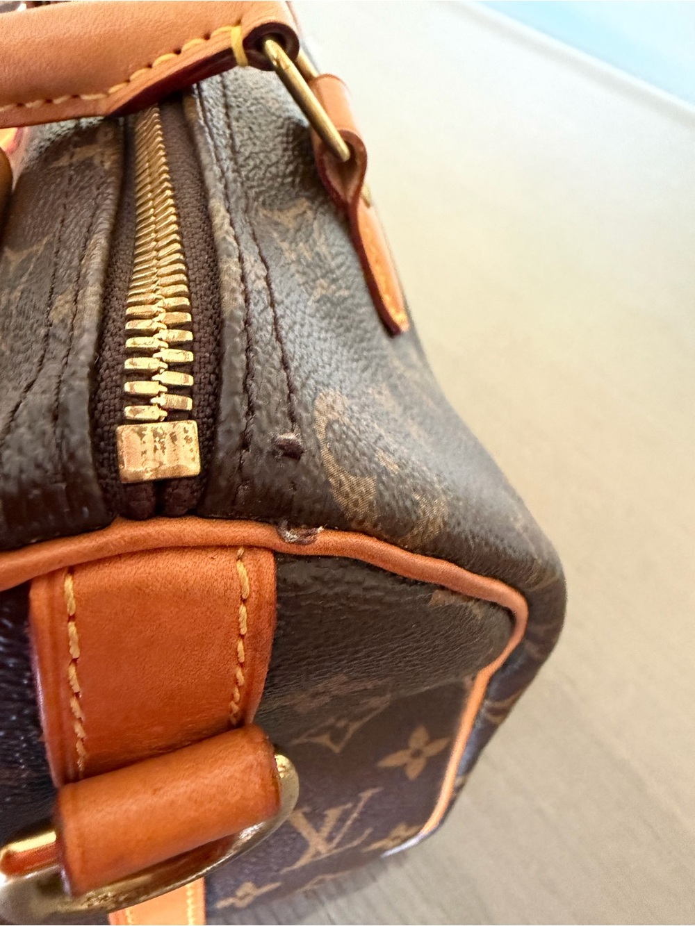 Louis Vuitton Brown Monogram speedy bandouliere 25 - Picture 12 of 13